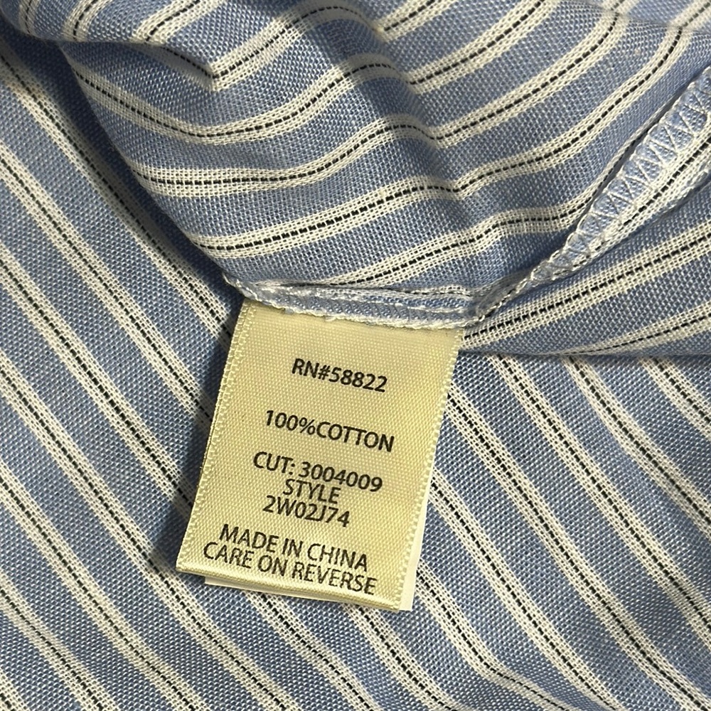 Max Studio Light Blue Ruffle Top - Picture 6 of 6